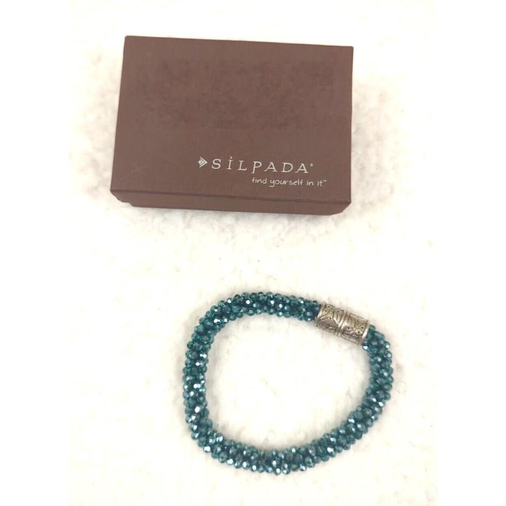 Silpada Sterling Silver Second Nature Bracelet B2901 Magnetic Clasp
